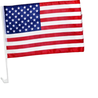 Car Window American Flag
