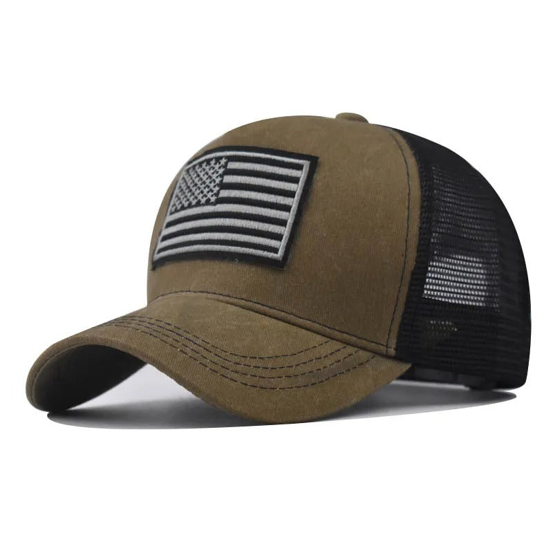 American Flag Patch - Trucker Hat