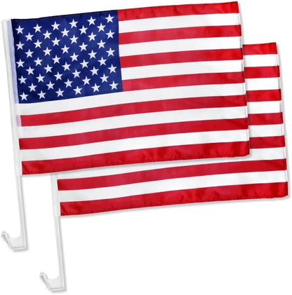 Car Window American Flag