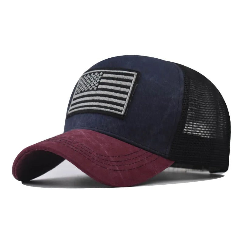 American Flag Patch - Trucker Hat